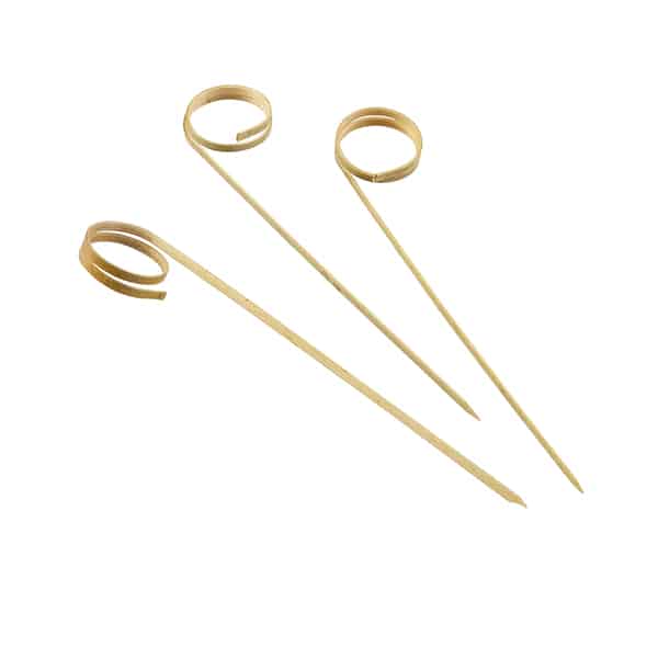 Bamboo Ring Skewers 12cm/ 4.75"  - Pack of 100