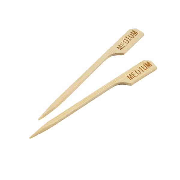 Bamboo Steak Markers 9cm/ 3.5" Medium - Pack of 100
