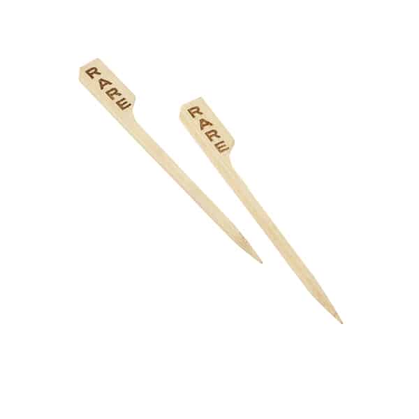 Bamboo Steak Markers 9cm/ 3.5" Rare  - Pack of 100