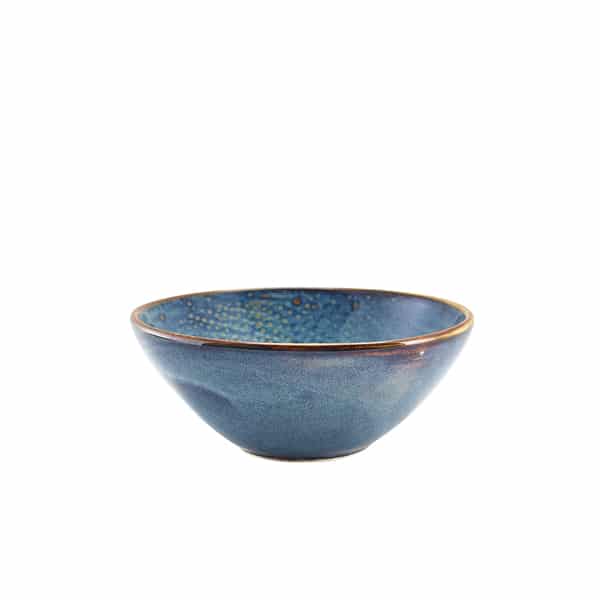Terra Porcelain Aqua Blue Organic Bowl 16.5cm - Pack of 6