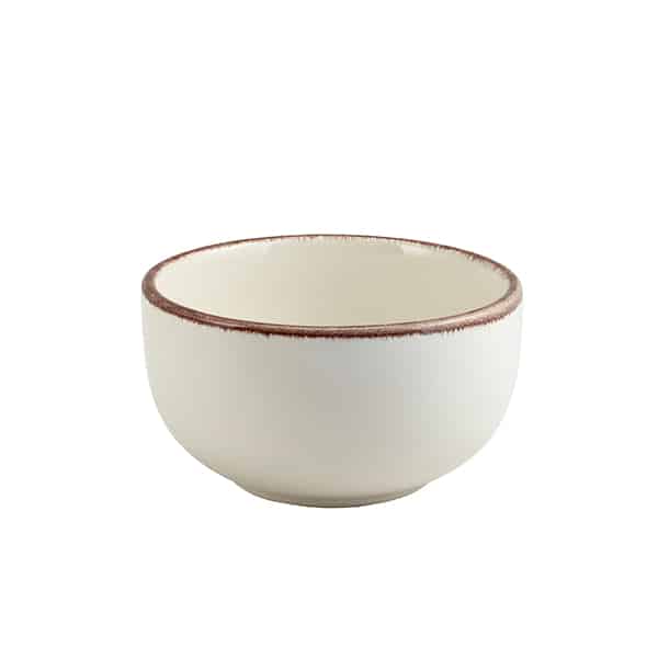 Terra Stoneware Sereno Brown Round Bowl 12.5cm - Pack of 6
