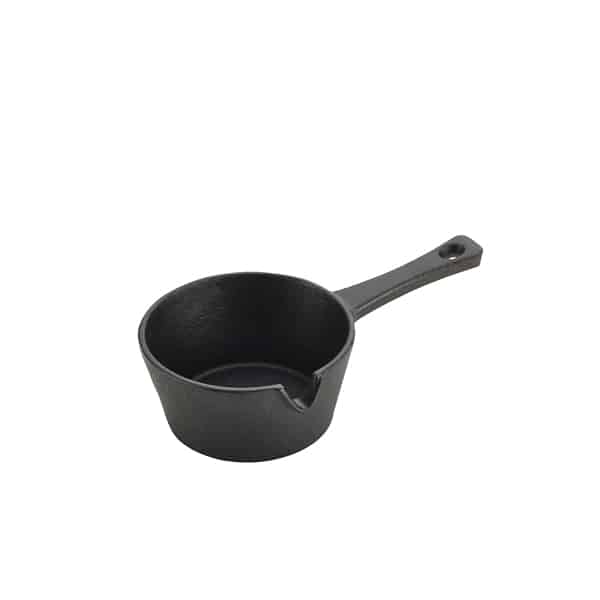 Mini Cast Iron Sauce Pan 9.7 x 4.5cm - Pack of 6