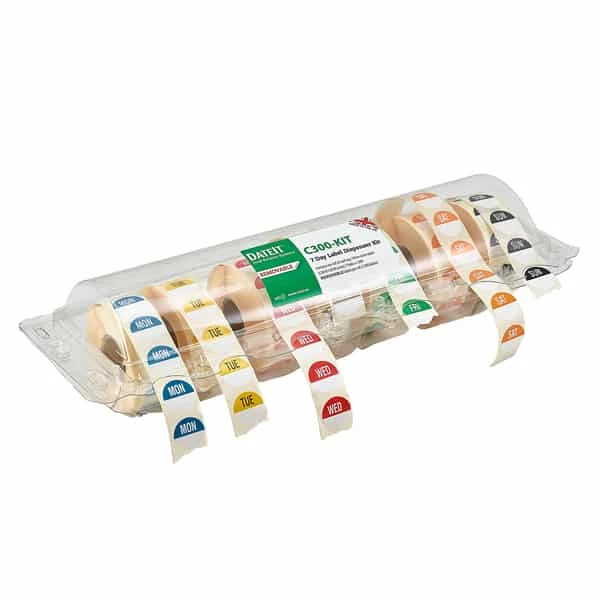 19mm Removable Day of the Week Labels 7 Days W/ Dispenser (7 X 1000) - Pack of 1 1 19mm Removable Day of the Week Labels 7 Days W/ Dispenser (7 X 1000) - Pack of 1