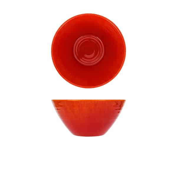 Orange Glazed Melamine Casablanca Bowl 20.5 x 9.5cm - Pack of 1
