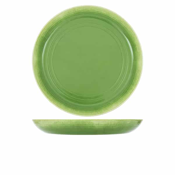 Light Green Glazed Melamine Casablanca Bowl 38 x 4.5cm