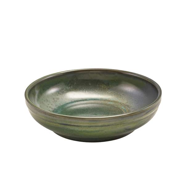 Terra Porcelain Aqua Green Coupe Bowl 20cm - Pack of 6 1 Terra Porcelain Aqua Green Coupe Bowl 20cm - Pack of 6
