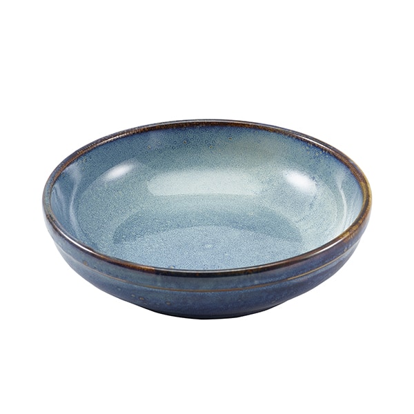 Terra Porcelain Aqua Blue Coupe Bowl 23cm - Pack of 6