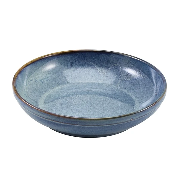 Terra Porcelain Aqua Blue Coupe Bowl 27.5cm - Pack of 6 1 Terra Porcelain Aqua Blue Coupe Bowl 27.5cm - Pack of 6