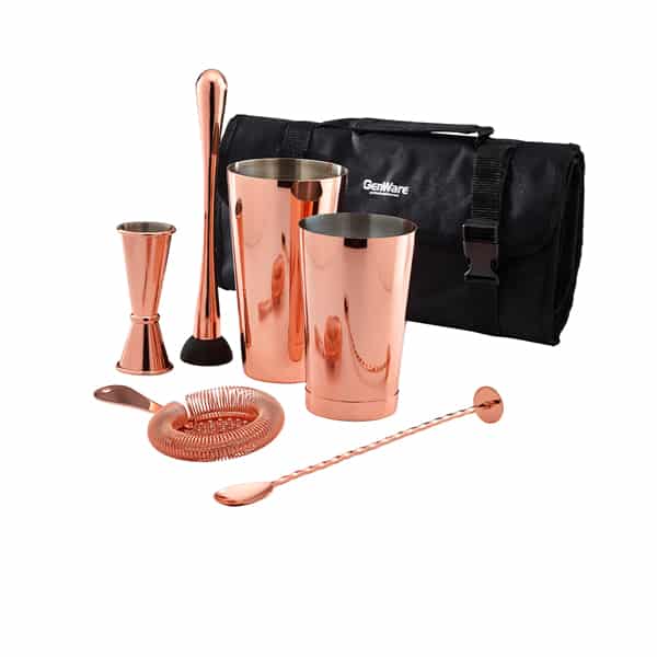 Copper Cocktail Bar Kit  - Pack of 7