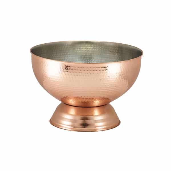 Hammered Copper Champagne Bowl 36cm