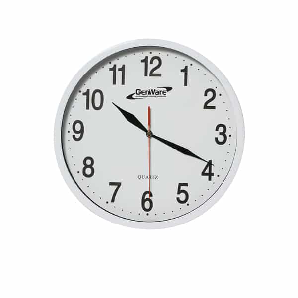 Wall Clock White 24cm Dia