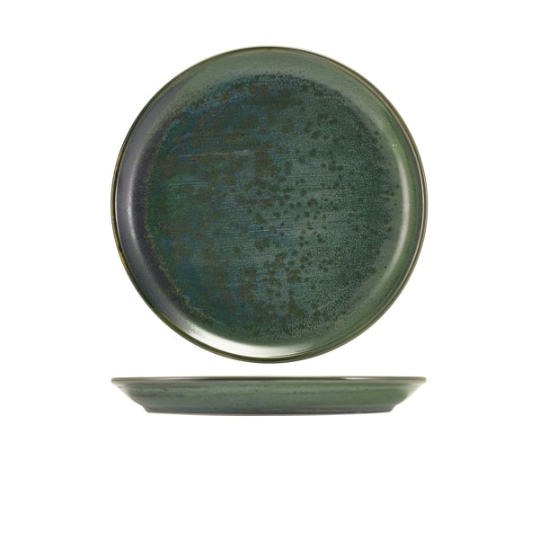 Terra Porcelain Aqua Green Coupe Plate 24cm - Pack of 6