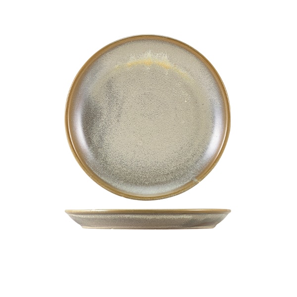 Terra Porcelain Matt Grey Coupe Plate 19cm - Pack of 6