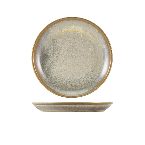 Terra Porcelain Matt Grey Coupe Plate 19cm - Pack of 6 1 Terra Porcelain Matt Grey Coupe Plate 19cm - Pack of 6