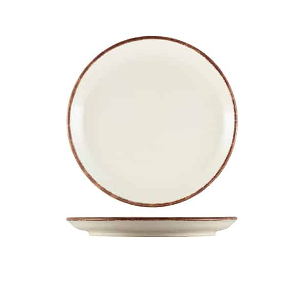 Stoneware Sereno Brown Coupe Plate 19cm - Pack of 6