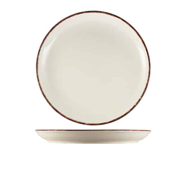 Terra Stoneware Sereno Brown Coupe Plate 27.5cm - Pack of 6