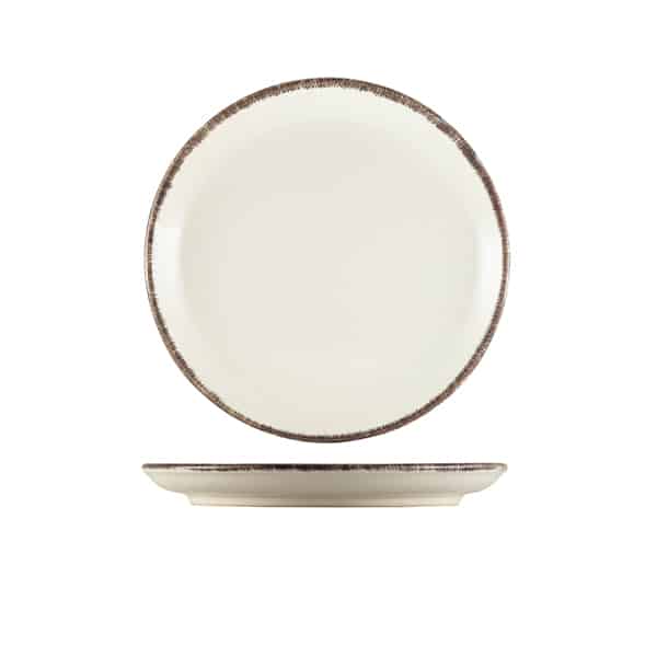 Terra Stoneware Sereno Grey Coupe Plate 19cm - Pack of 6