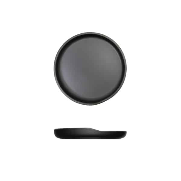 Black Copenhagen Round Melamine Plate 17cm - Pack of 6 1 Black Copenhagen Round Melamine Plate 17cm - Pack of 6