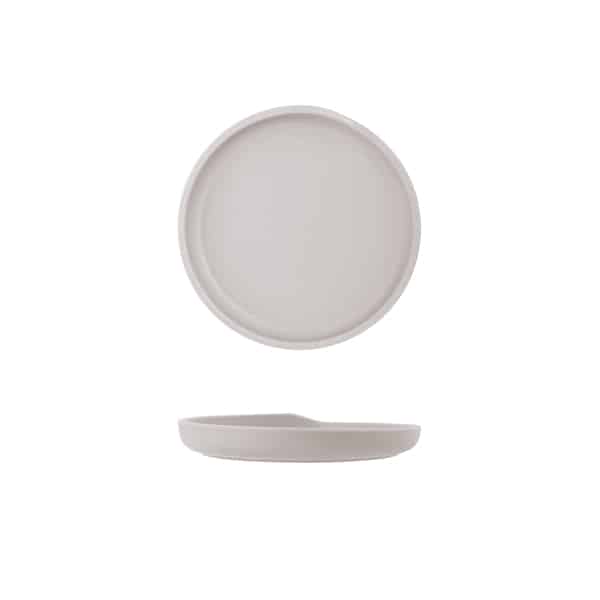White Copenhagen Round Melamine Plate 17cm - Pack of 6