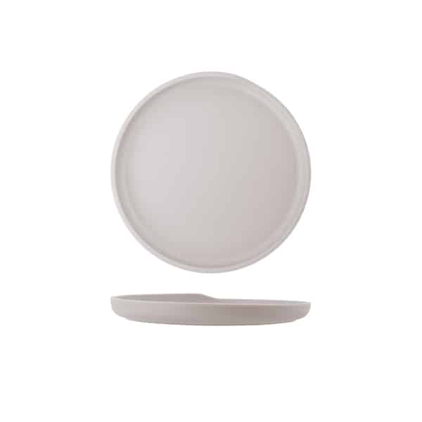 White Copenhagen Round Melamine Plate 22.5cm - Pack of 6