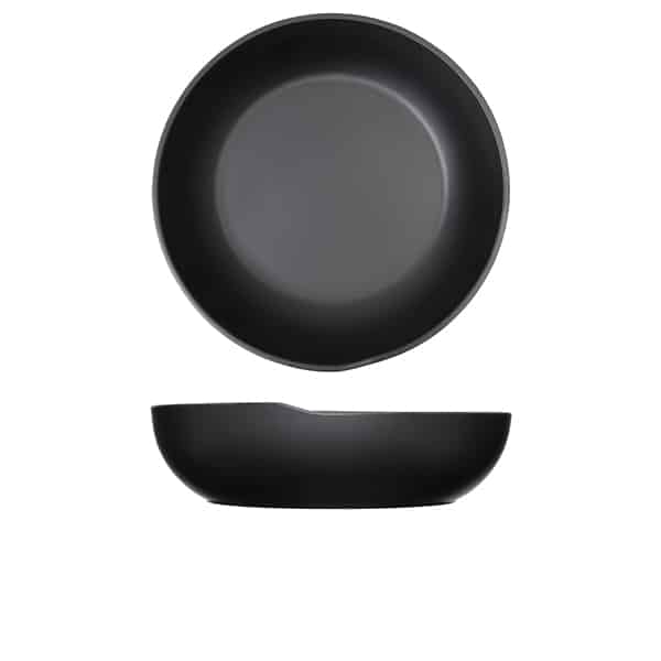 Black Copenhagen Melamine Bowl 28 x 7.5cm - Pack of 4