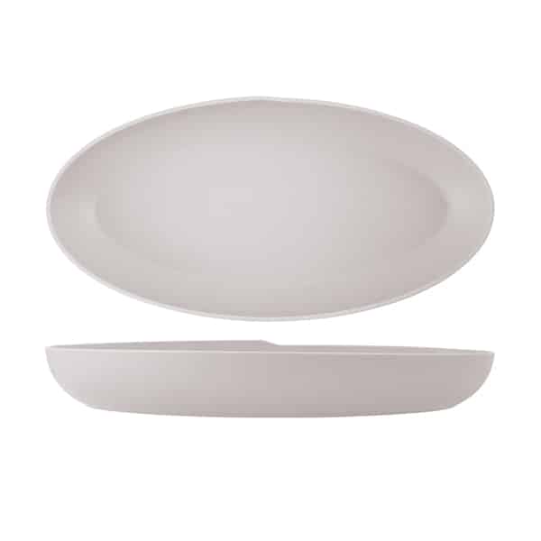 White Copenhagen Oval Melamine Deep Dish 55 x 27.5 x 7.5cm - Pack of 1 1 White Copenhagen Oval Melamine Deep Dish 55 x 27.5 x 7.5cm - Pack of 1
