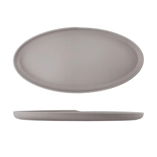 Sand Brown Copenhagen Oval Melamine Dish 55 x 27.5cm - Pack of 1 1 Sand Brown Copenhagen Oval Melamine Dish 55 x 27.5cm - Pack of 1