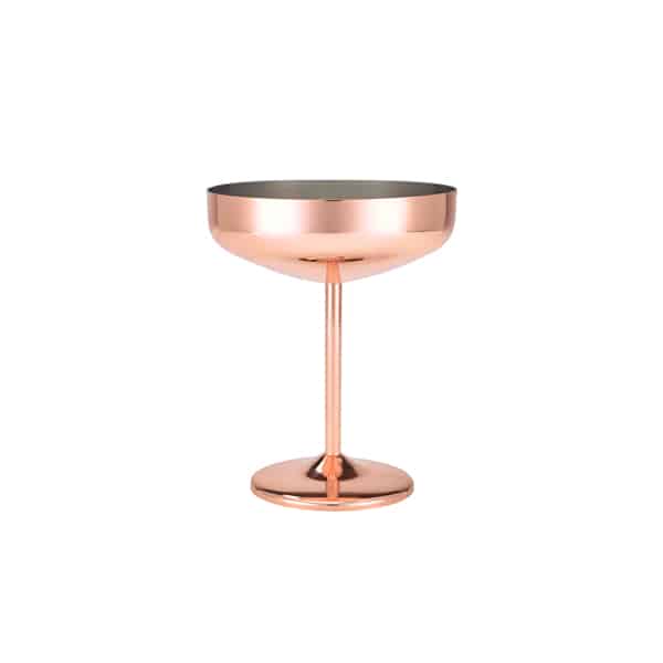 GenWare Copper Plated Cocktail Coupe Glass 30cl/ 10.5oz
