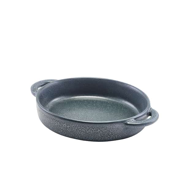 Forge Graphite Stoneware Round Dish 14.5 x 13 x 3cm - Pack of 6