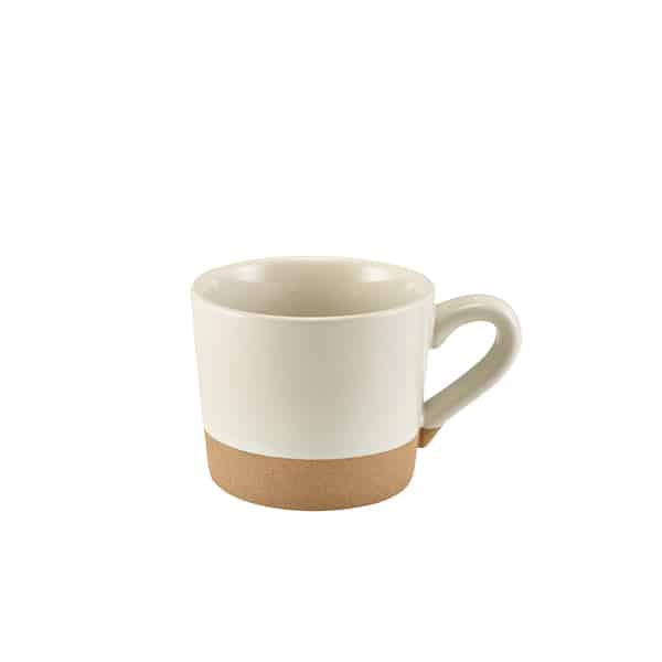 GenWare Kava White Stoneware Coffee Cup 28.5cl/ 10oz - Pack of 6