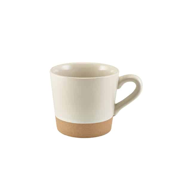 GenWare Kava White Stoneware Coffee Cup 34cl/ 12oz - Pack of 6