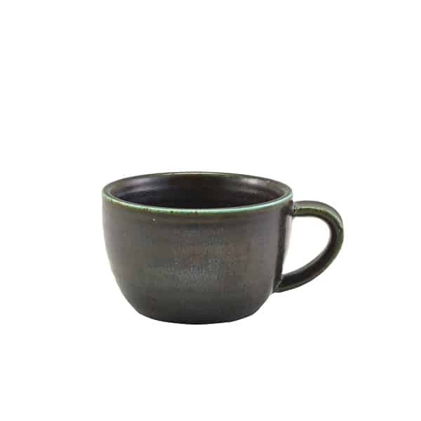 Terra Porcelain Black Coffee Cup 22cl/ 7.75oz - Pack of 6 1 Terra Porcelain Black Coffee Cup 22cl/ 7.75oz - Pack of 6