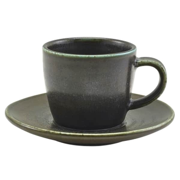 Terra Porcelain Black Espresso Cup 9cl/ 3oz - Pack of 6 2 Terra Porcelain Black Espresso Cup 9cl/ 3oz - Pack of 6 - Image 2