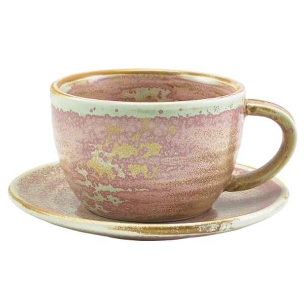 Terra Porcelain Rose Coffee Cup 28.5cl/ 10oz - Pack of 6 2 Terra Porcelain Rose Coffee Cup 28.5cl/ 10oz - Pack of 6 - Image 2