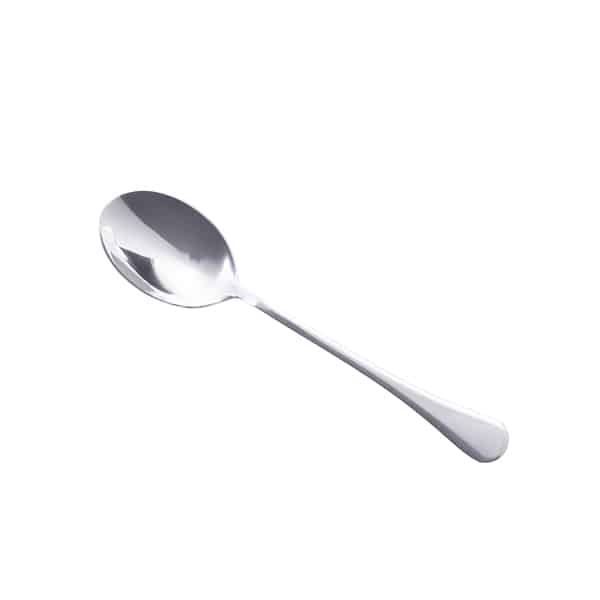Genware Slim Dessert Spoon 18/0  - Pack of 12