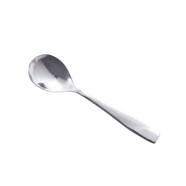Genware Square Dessert Spoon 18/0  - Pack of 12