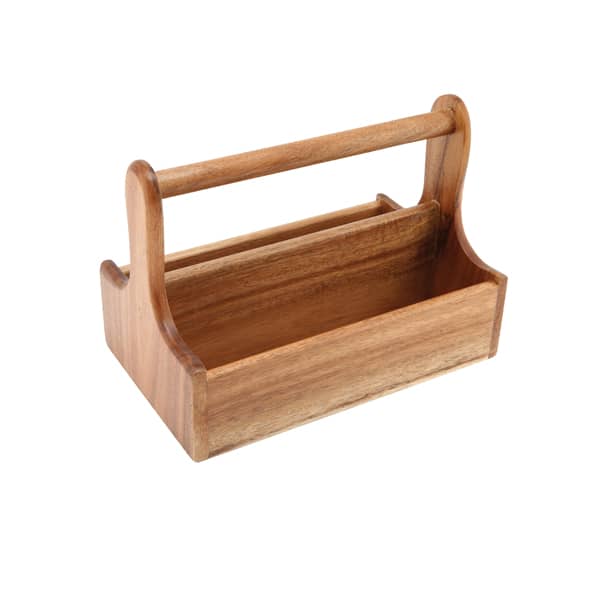 Genware Dark Wood Table Caddy