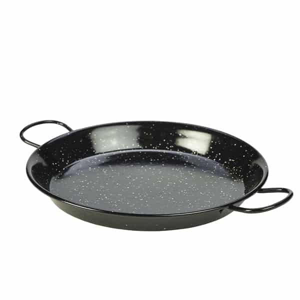 Black Enamel Paella Pan 30cm - Pack of 6