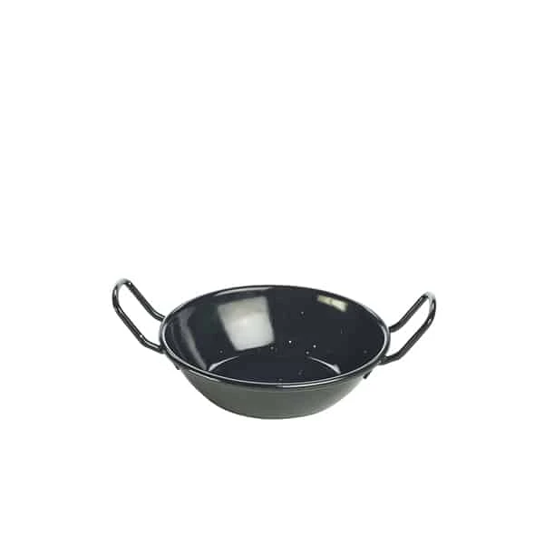 Black Enamel Dish 14cm - Pack of 6 1 Black Enamel Dish 14cm - Pack of 6
