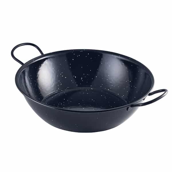 Black Enamel Dish 30cm - Pack of 6 1 Black Enamel Dish 30cm - Pack of 6