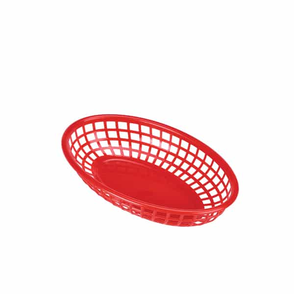 Fast Food Basket Red 23.5 x 15.4cm - Pack of 6