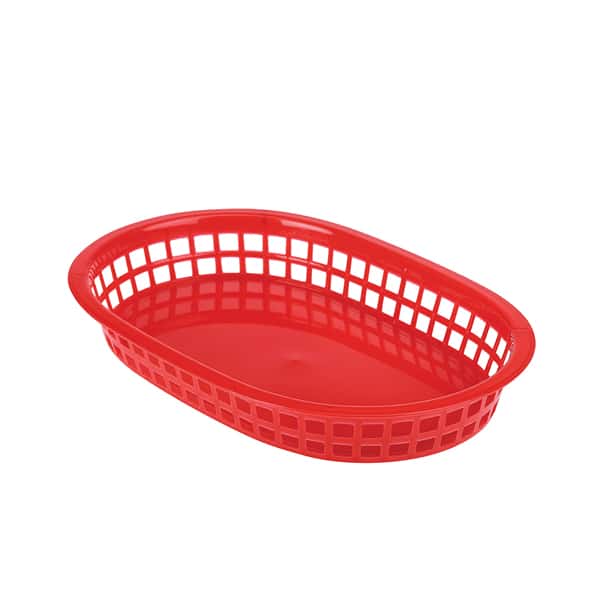 Fast Food Basket Red 27.5 x 17.5cm - Pack of 6