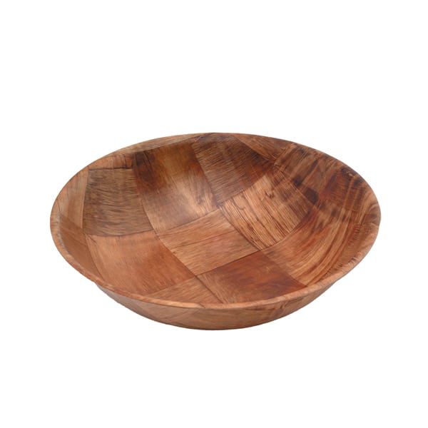 Woven Wood Bowls 10" Dia - Pack of 12
