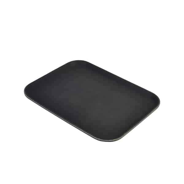 Gengrip 15" x 20" Rect. Non-Slip Tray Black