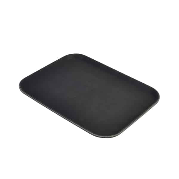 Gengrip 18" x 26" Rect. Non-Slip Tray Black