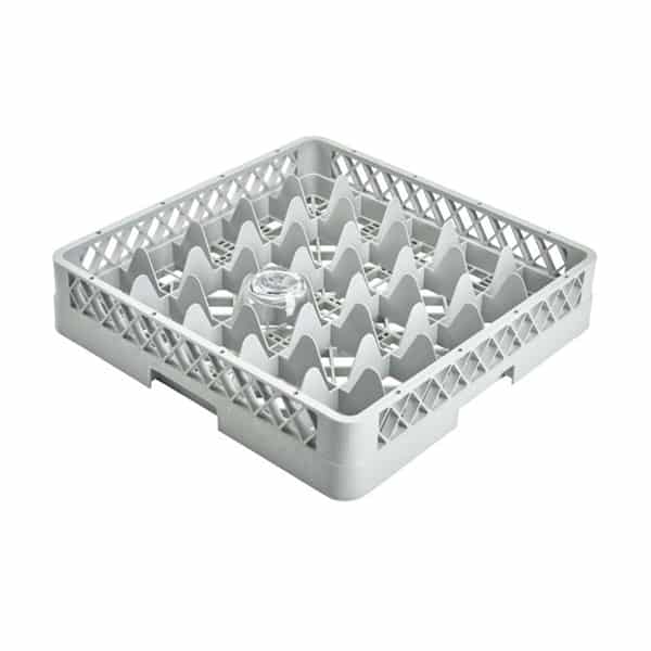 Genware 25 Compartment Glass Rack