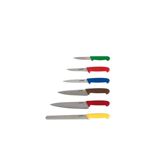 6 Piece Colour Coded Knife Set + Knife Wallet