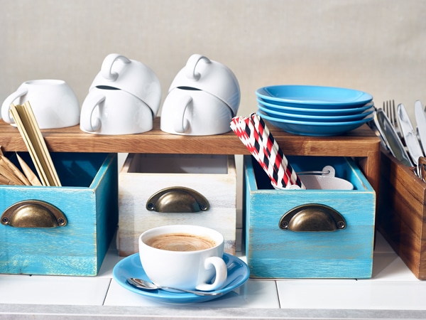 GenWare Blue Wash Acacia Wood Display Drawer 21.5 x 15 x 11cm 2 GenWare Blue Wash Acacia Wood Display Drawer 21.5 x 15 x 11cm - Image 2