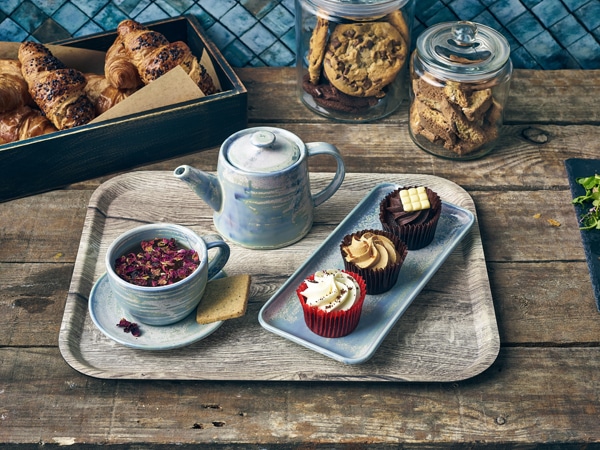 Terra Porcelain Seafoam Narrow Rectangular Platter 27 x 12.5cm - Pack of 6 2 Terra Porcelain Seafoam Narrow Rectangular Platter 27 x 12.5cm - Pack of 6 - Image 2