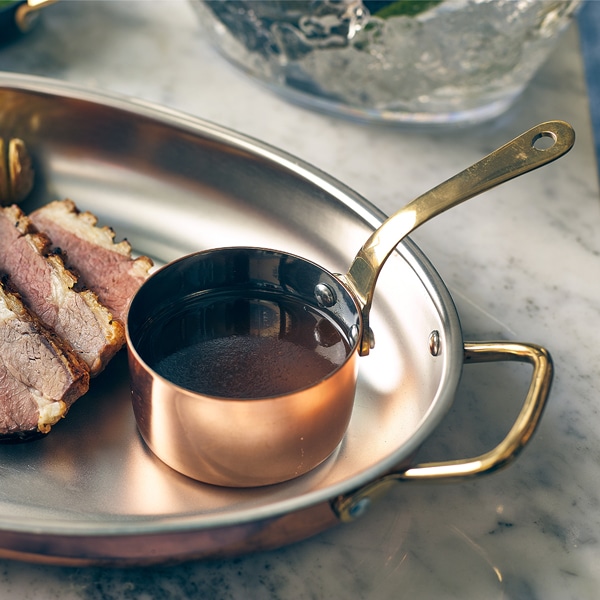 GenWare Mini Copper Sauce Pan 7.8 x 4.5cm - Pack of 6 2 GenWare Mini Copper Sauce Pan 7.8 x 4.5cm - Pack of 6 - Image 2